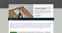Desktop Screenshot of nhconstructionlaw.com
